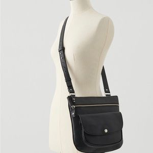 ROOTS Riverside Saddle Cross Body Bag